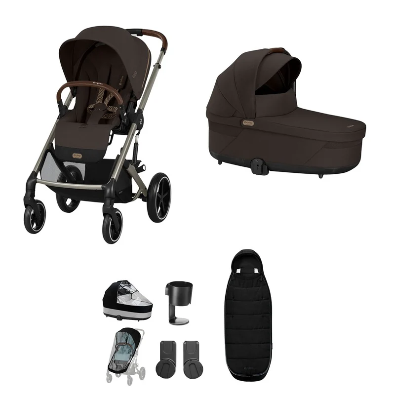 Cybex Balios S Lux 8 Piece Bundle - Chocolate Brown