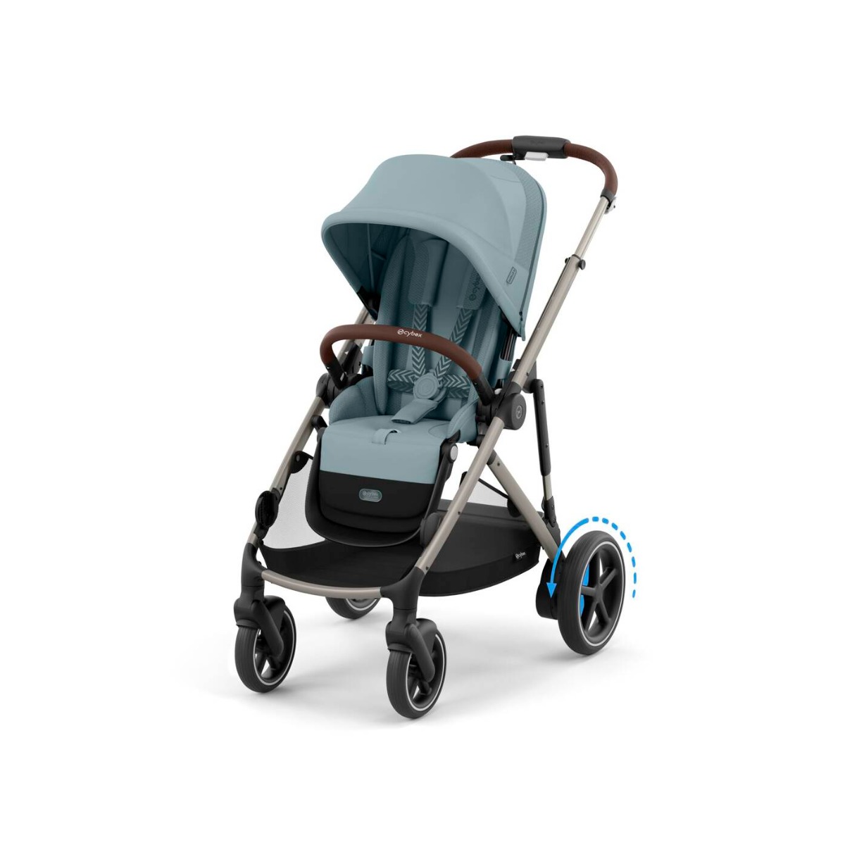Cybex e-Gazelle S with FREE Carrycot S - Stormy Blu