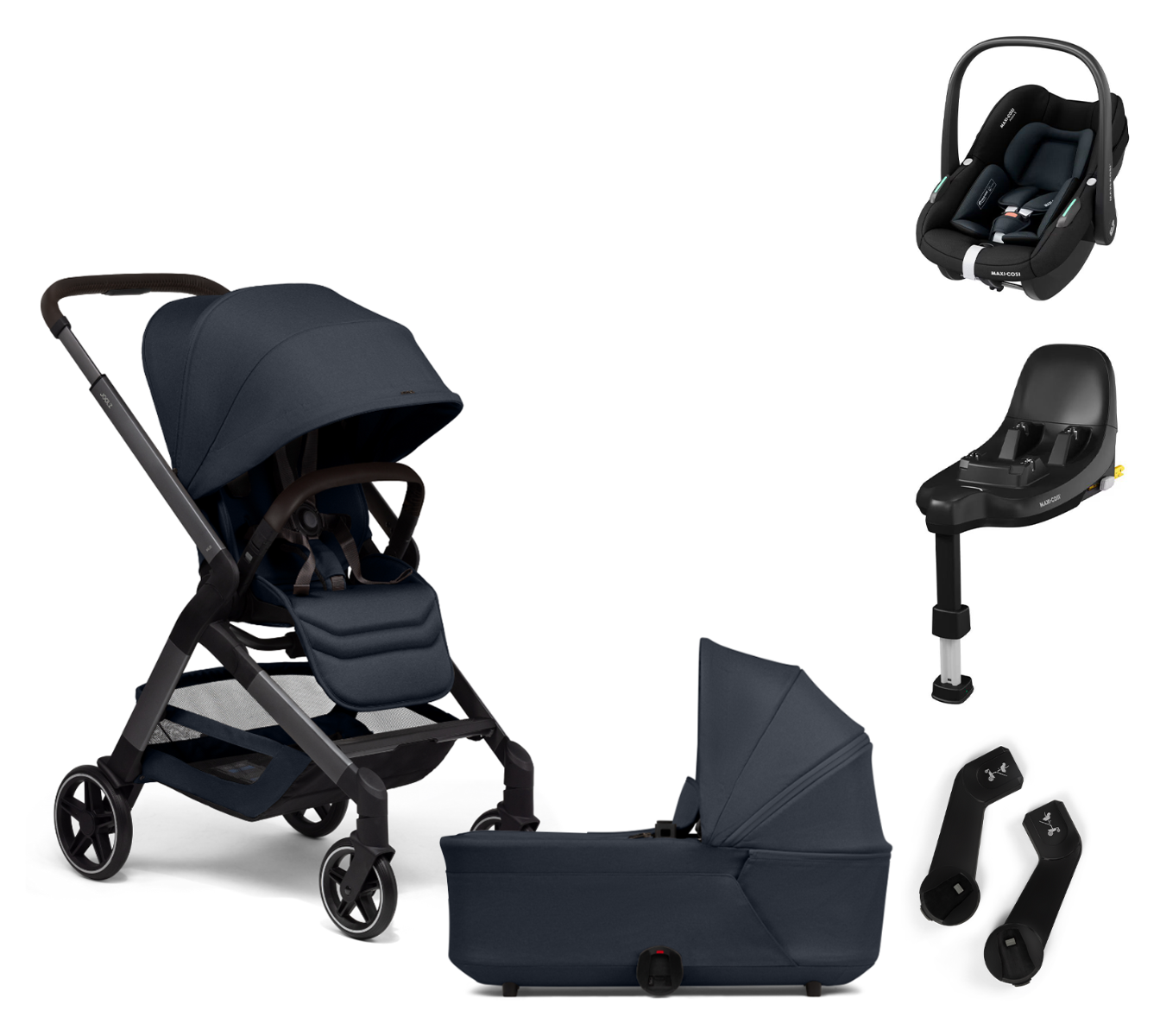 Joozl Hub2 Complete Travel System with Maxi-Cosi Pebble S & Base 