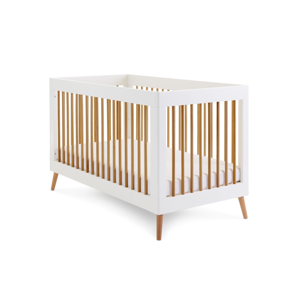 Maya Cot Bed - White/Natural