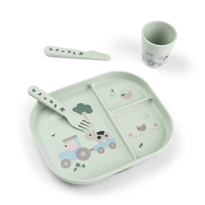 Done By Deer Foodie Suction Dinner Set - Tiny Farm
