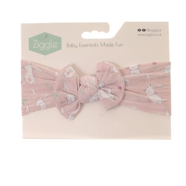 Ziggle Bunnies Bow Turban Headband