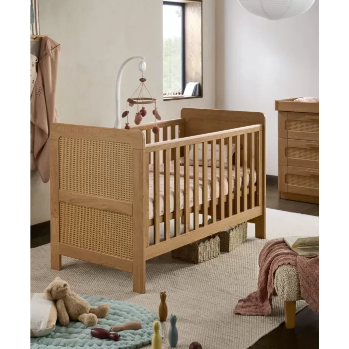 Mamas & Papas Esna 2 Piece Cotbed & Dresser Set - Rattan