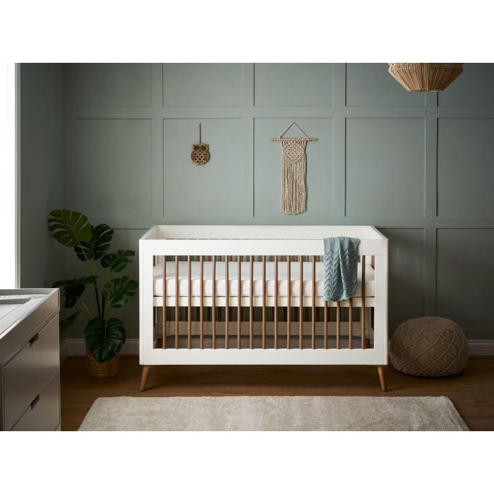 Maya Cot Bed - White/Natural