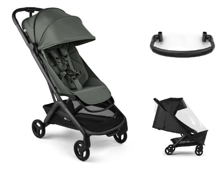 Bugaboo Butterfly 2 Stroller Bundle with Accessories Forest Green