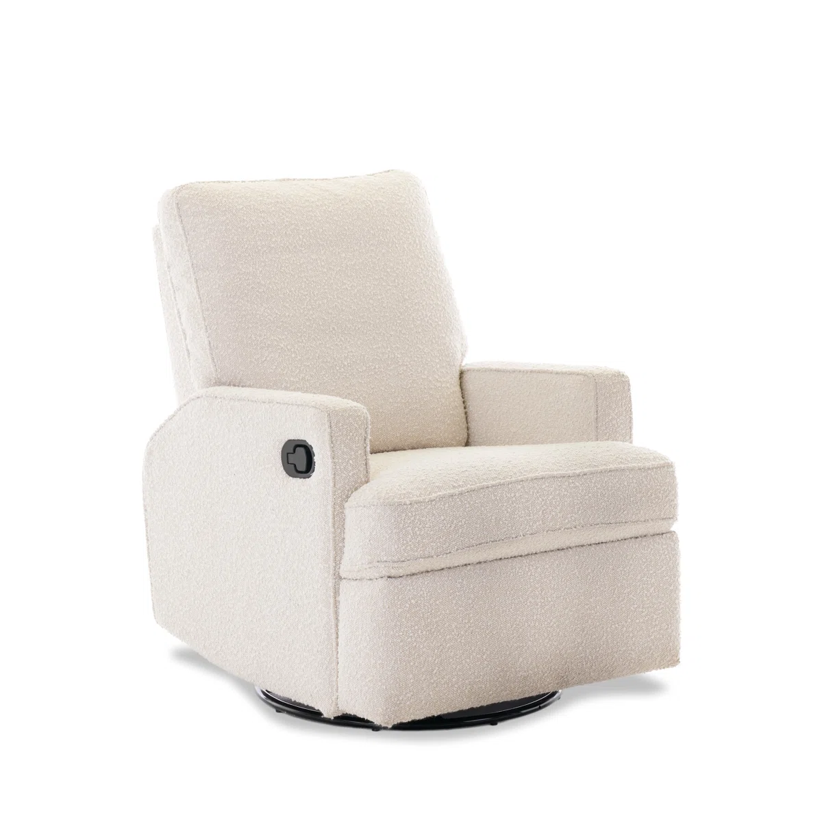 Obaby Madison Swivel Glider Recliner Chair – Bouclé Style