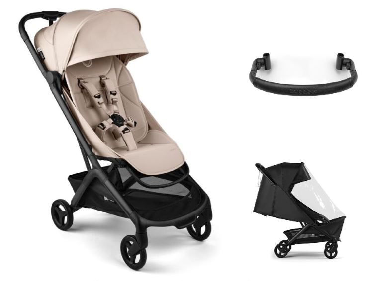 Bugaboo Butterfly 2 Stroller Bundle with Accessories Desert Taupe