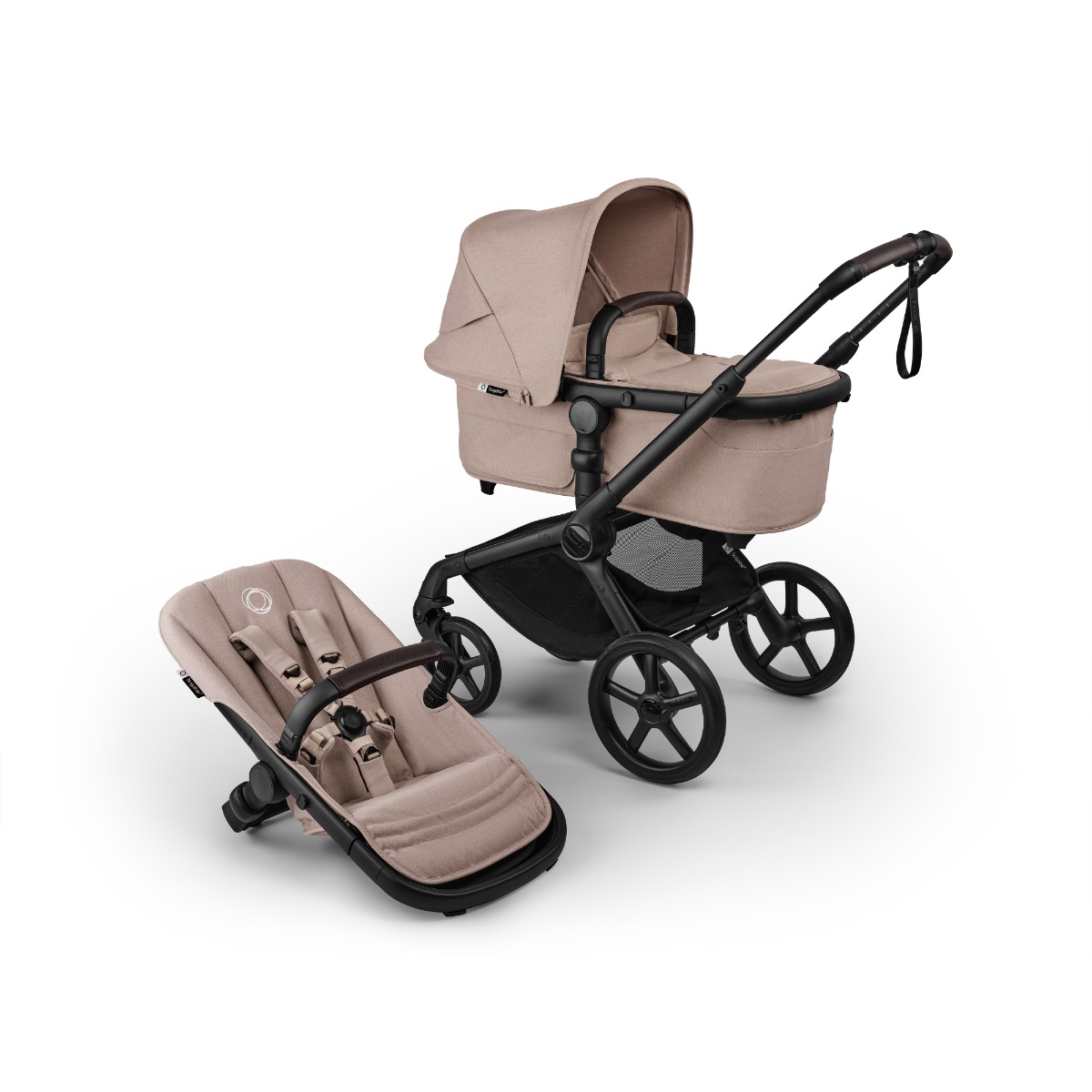 Bugaboo Fox 5 Renew CompleteBlack/Desert Taupe Melange with Free Carrycot Stand