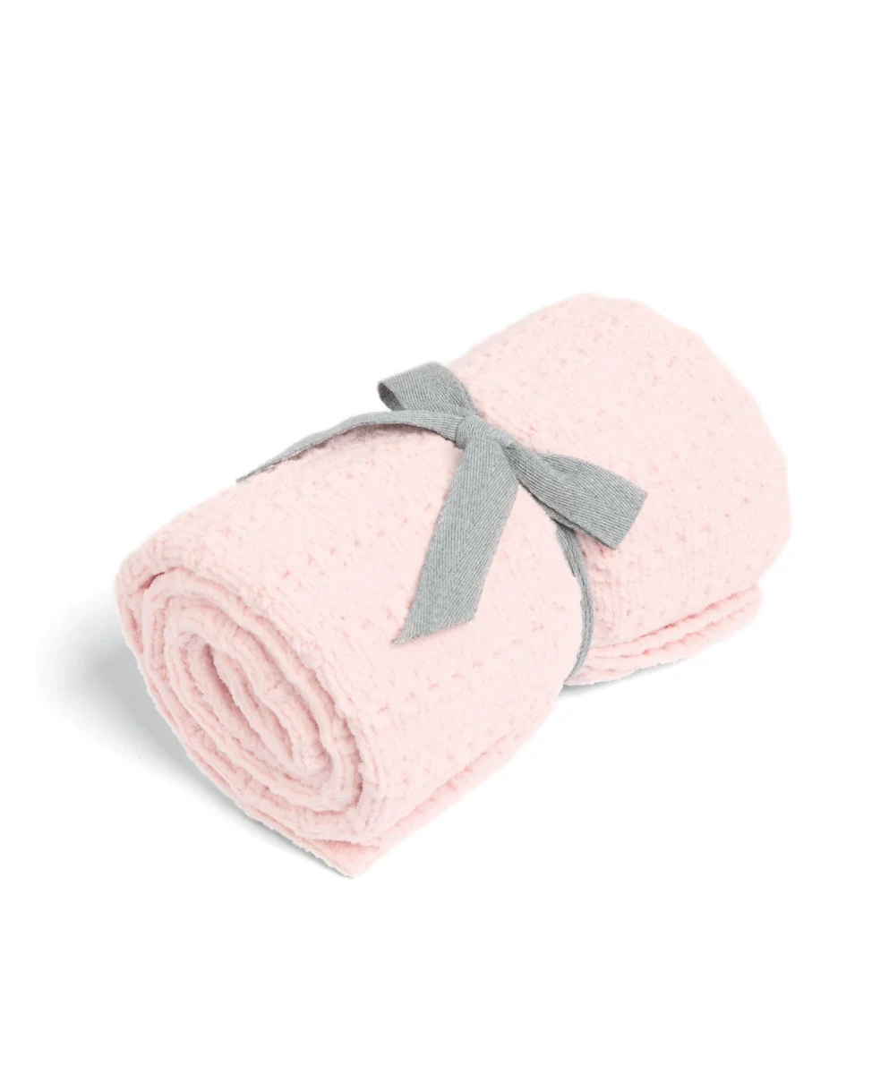 Mamas & Papas Chenille Blanket - Pink Stripe