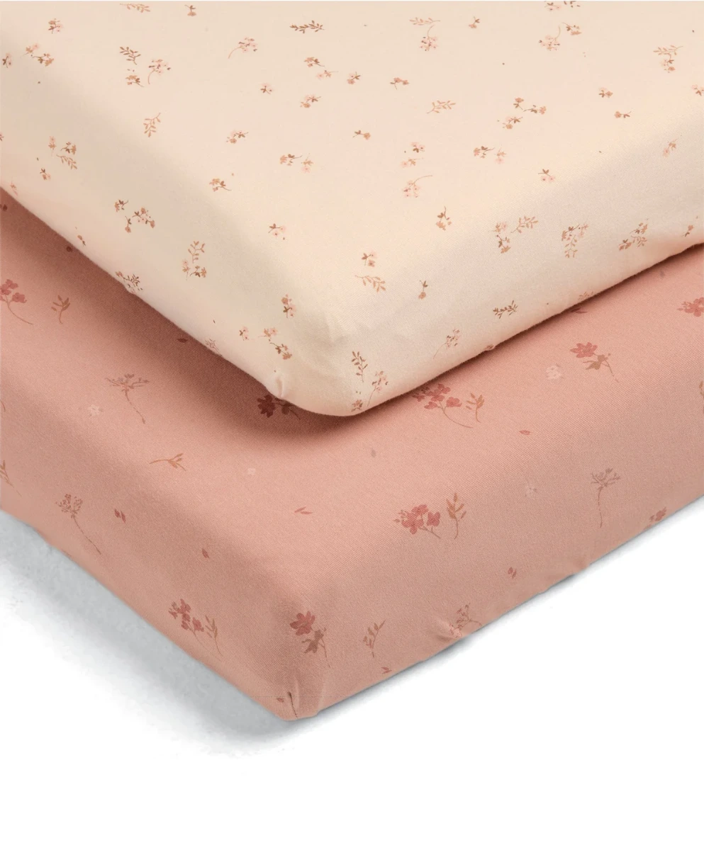 Mamas & Papas Cot/Bed Fitted Sheets 2Pack- Wildflower