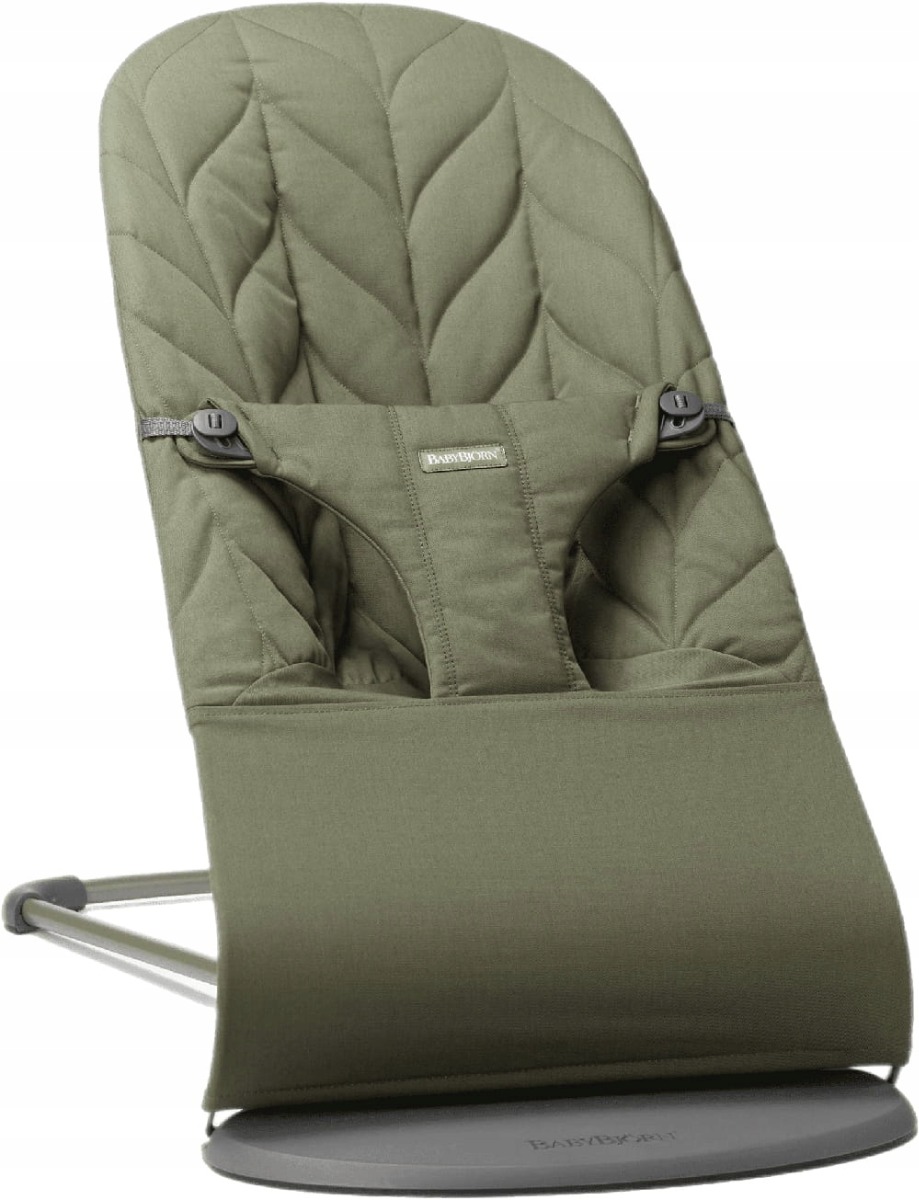 BabyBjörn Bouncer Bliss Woven Petal - Dark Green
