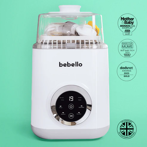 Bebello 4-in-1 Baby Bottle Washer, Steriliser, Dryer & Protector