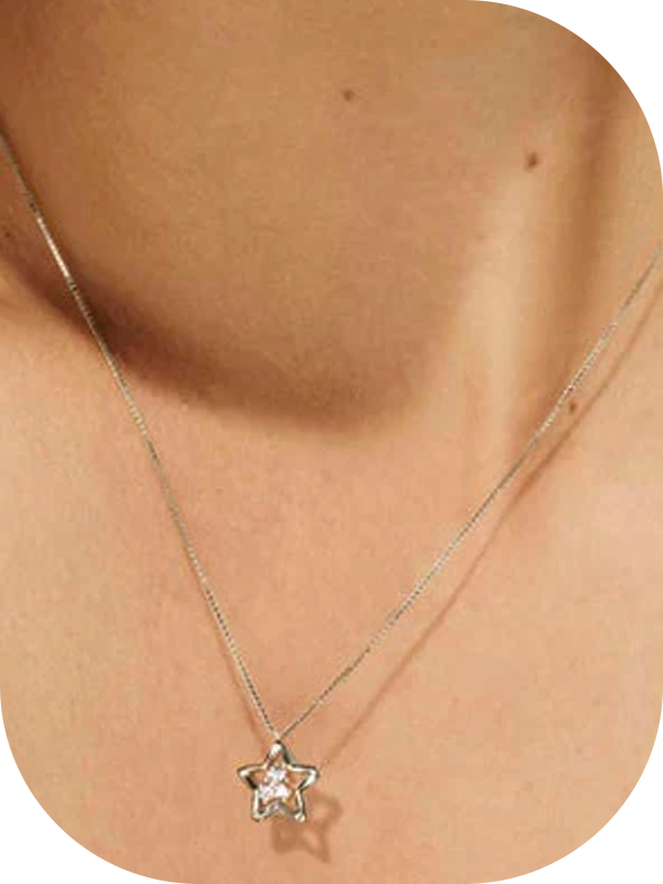 Nomination Dreams Beats Silver Star Necklace