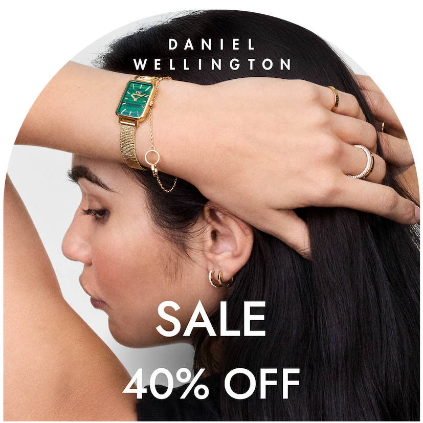 Daniel Wellington jewellery on model