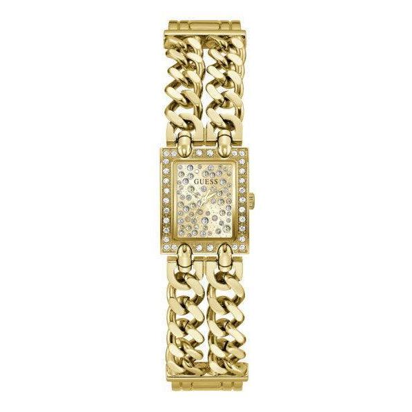Image of Guess Micro Mod Women's Rectangular Watch Gold