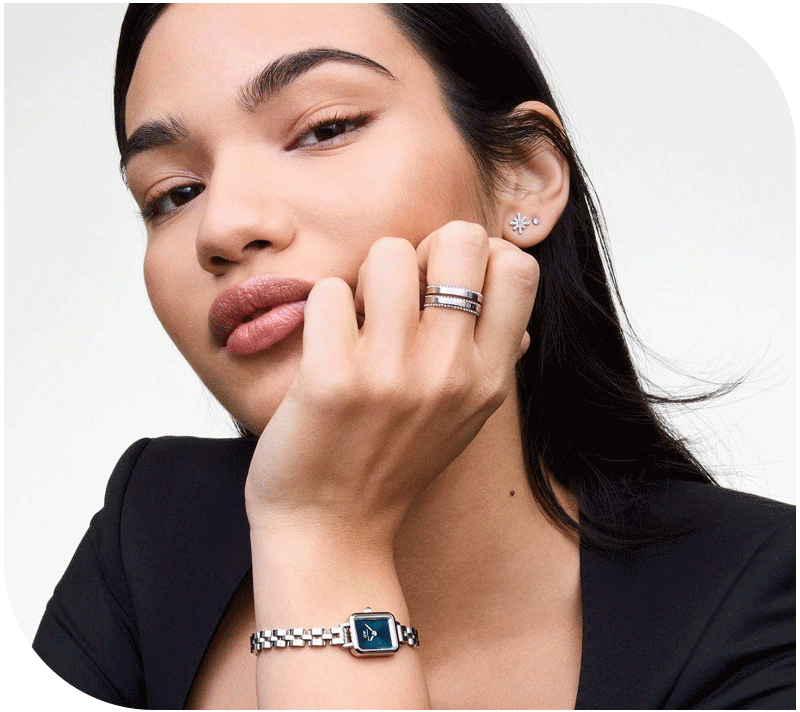 watches and jewellery on models