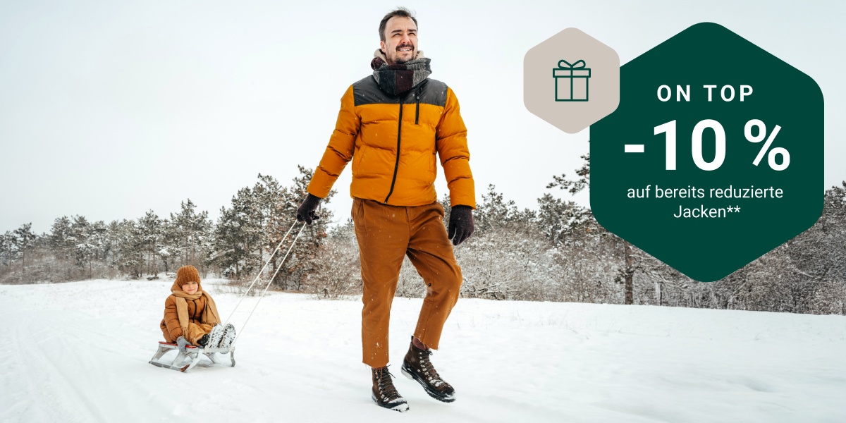 10 % on Top auf Jacken