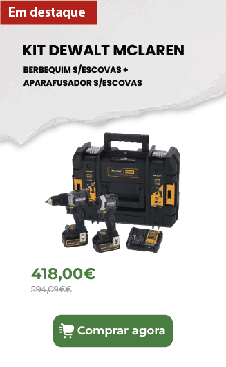 Kit DEWALT McLaren - Berbequim s/Escovas + Aparafusador s/Escovas DCK200MP2T-QW