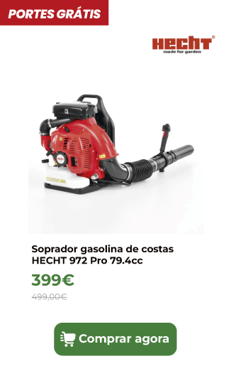 Soprador gasolina de costas HECHT 972 Pro 79.4cc