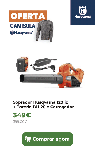 Soprador Husqvarna 120 iB + Bateria BLI 20 e Carregador