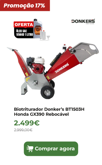 Biotriturador Donker&rsquo;s BT1503H Honda GX390 Reboc&aacute;vel