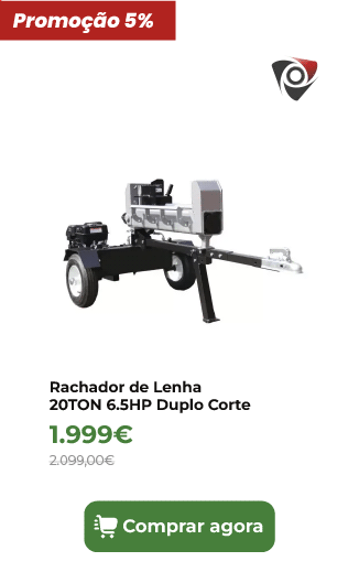 Rachador de Lenha 20TON 6.5HP Duplo Corte