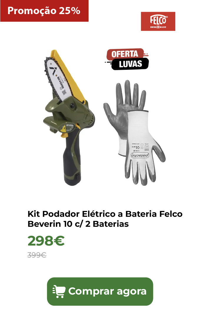 Kit Podador El&eacute;trico a Bateria Felco Beverin 10 c/ 2 Baterias