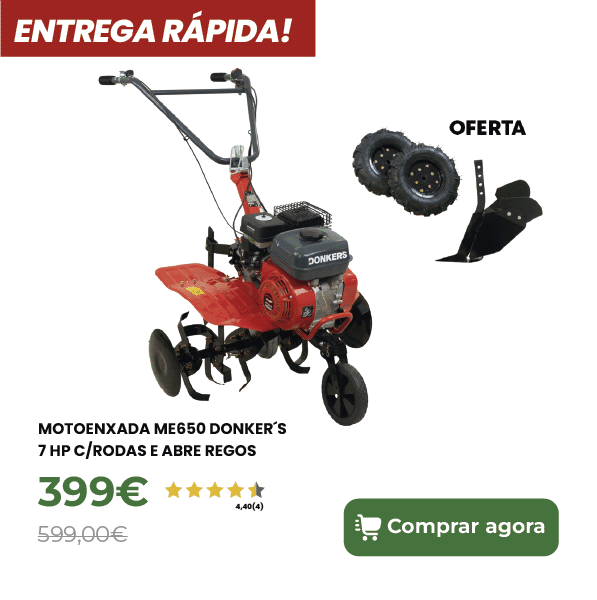 Motoenxada ME650 Donker&acute;s 7 Hp c/Rodas e Abre Regos