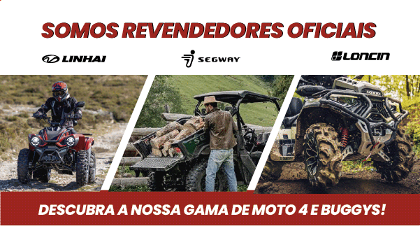 Somos Revendedores Oficiais: Linhai, Segway e Loncin