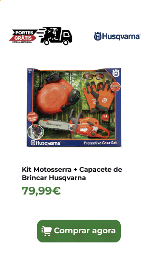 Kit Motosserra + Capacete de Brincar Husqvarna