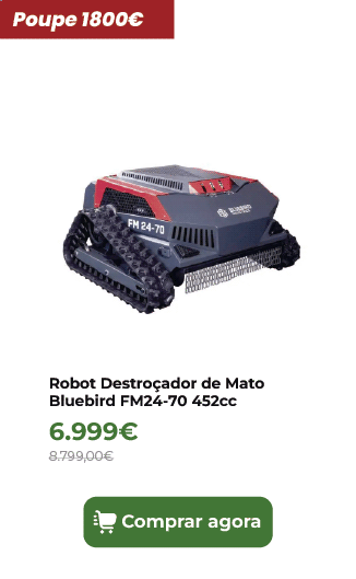 Robot Destro&ccedil;ador de Mato Bluebird FM24-70 452cc