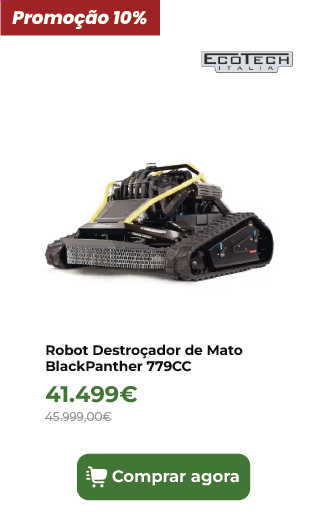 Robot Destro&ccedil;ador de Mato BlackPanther 779CC