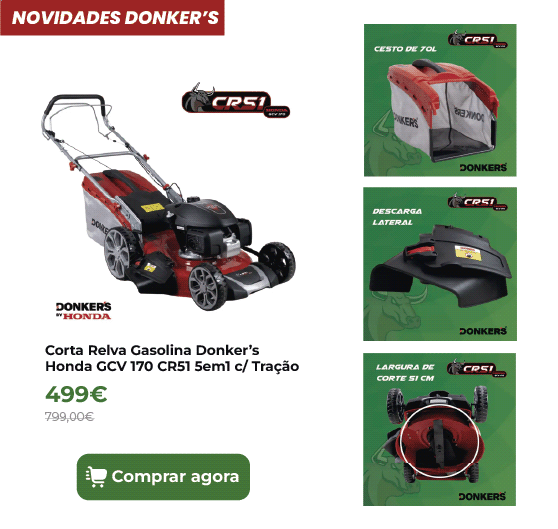Corta Relva Gasolina Donker&rsquo;s Honda GCV 170 CR51 5em1 c/ Tra&ccedil;&atilde;o