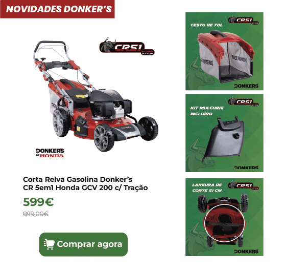 Corta Relva Gasolina Donker&rsquo;s CR 5em1 Honda GCV 200 c/ Tra&ccedil;&atilde;o