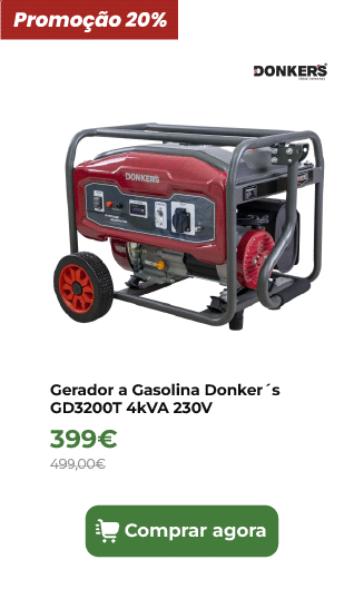 Gerador a Gasolina Donker&acute;s GD3200T 4kVA 230V