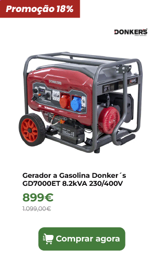 Gerador a Gasolina Donker&acute;s GD7000ET 8.2kVA 230/400V