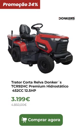 Trator Corta Relva Donker&acute;s TCR92HC Premium Hidrost&aacute;tico 452cc 12.5 HP
