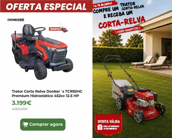 Trator Corta Relva Donker&acute;s TCR92HC Premium Hidrost&aacute;tico 452cc 12.5 HP