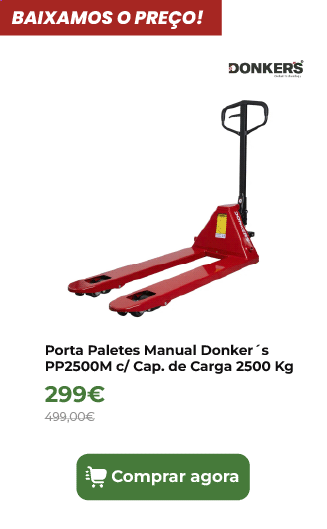 Porta Paletes Manual Donker&acute;s PP2500M c/ Capacidade de Carga 2500 Kg