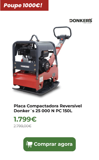 Placa Compactadora Revers&iacute;vel Donker&acute;s 25 000 N PC 150L