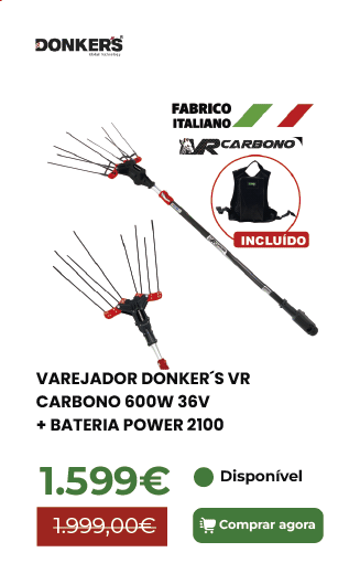 Varejador Donker&acute;s VR Carbono 600W 36V + Bateria Power 2100