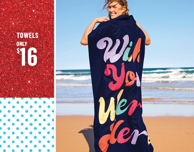 SHOP BEACH TOWELS