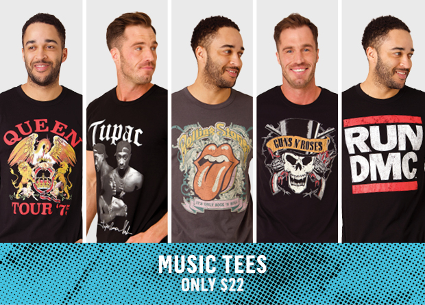 SHOP MENS MUSIC TEES