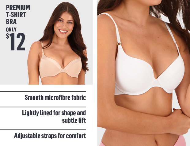 SHOP PREMIUM T-SHIRT BRA ONLY $12