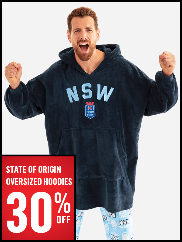 SHOP 30% OFF STATE OF ORIGIN OVERSIZED HOODIES