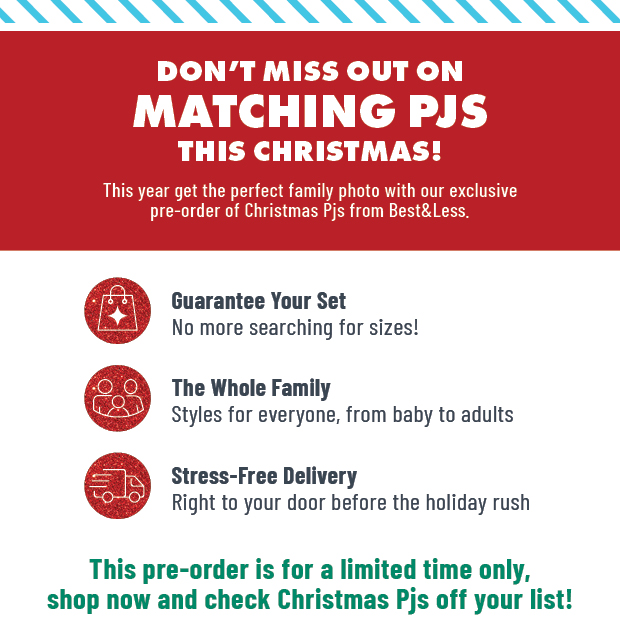 PRE ORDER YOUR CHRISTMAS PJ's NOW