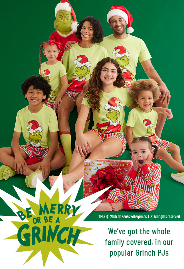 SHOP GRINCH SLEEPWEAR COLLECTION