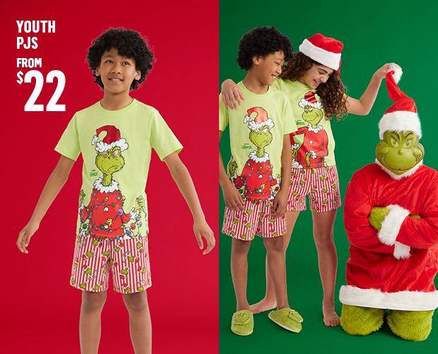 SHOP GRINCH SLEEPWEAR COLLECTION