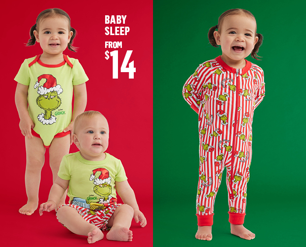 SHOP GRINCH SLEEPWEAR COLLECTION