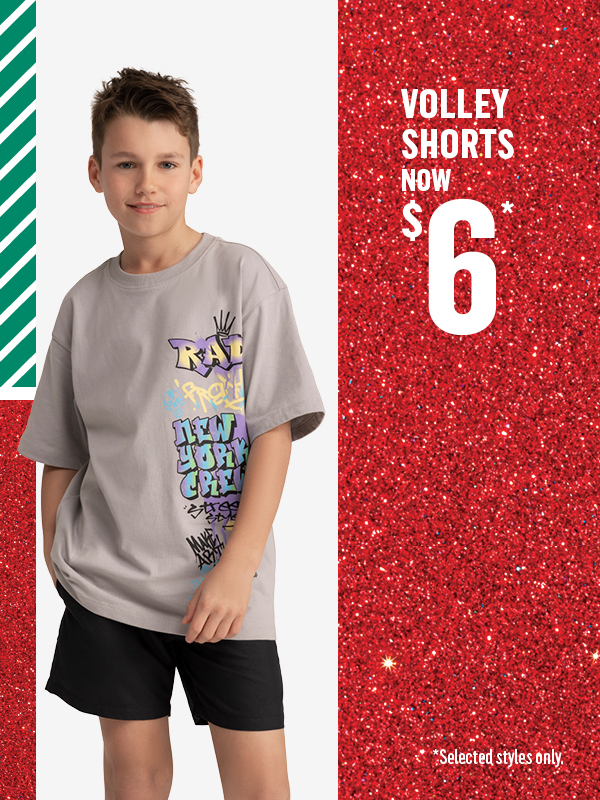 SHOP KIDS VOLLEY SHORTS $6